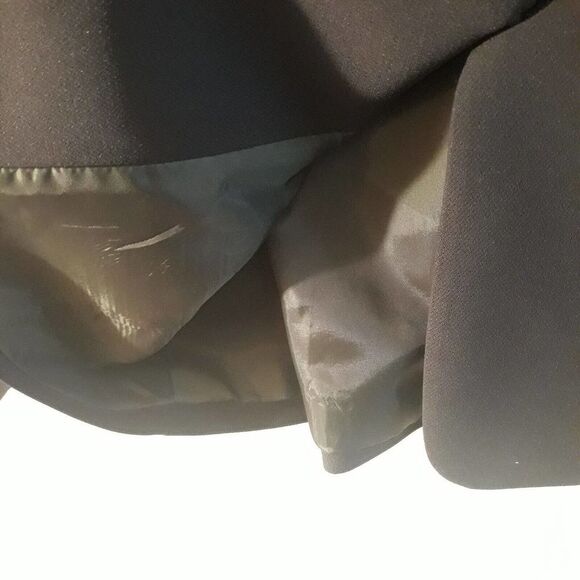 Graphic Mode Jacket Blazer Women US Large Black Lined Decorative Button - Picture 9 of 9